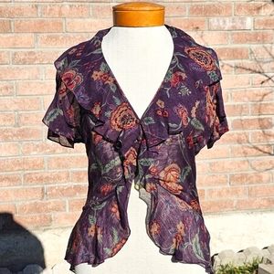 Ralph Lauren black label floral blouse